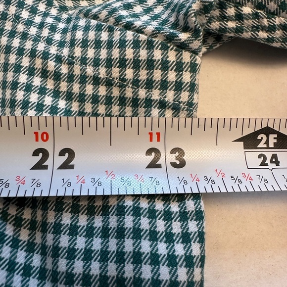 Ralph Lauren Golf Size Medium Green Gingham Check Button Down Shirt Classic Fit - Picture 5 of 7